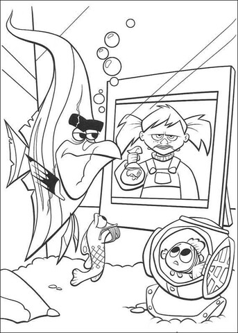 Bad Girl  Coloring Page